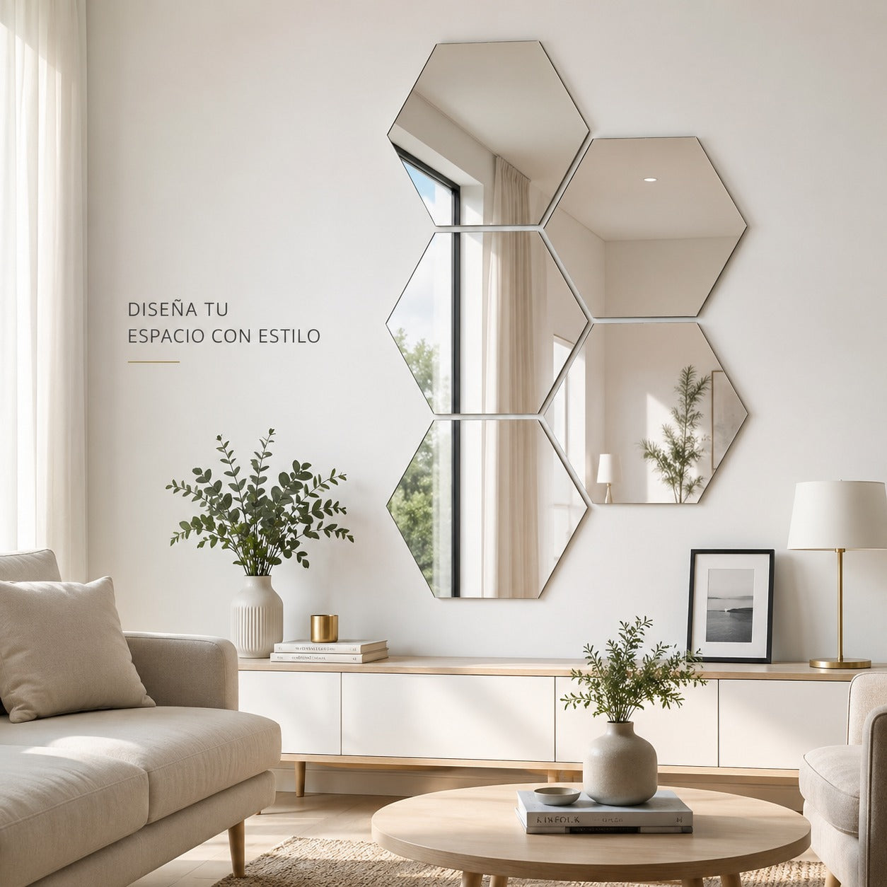 Espejos Hexagonales Premium | Elegancia y Estilo para Cada Espacio